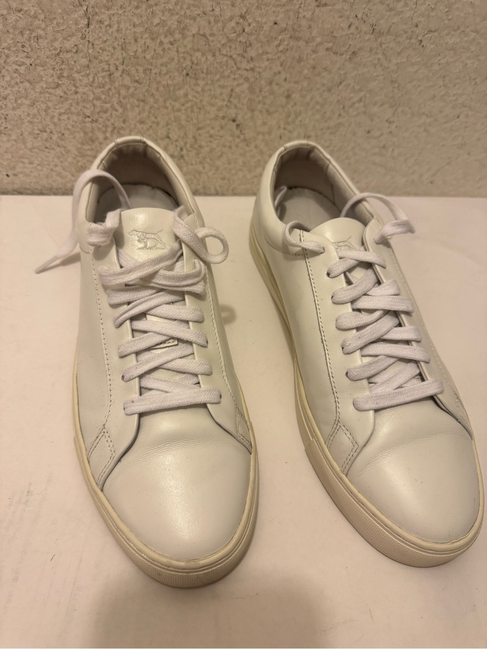 Rodd & Gunn White Leather Low-Top Sneakers